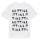 White t-shirt med Klitta ordlek t-shirt