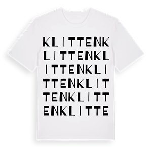 Klitten ordlek t-shirt – ekologisk bomull t-shirt från Pinshirt