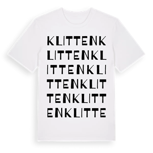 Klitten ordlek t-shirt – ekologisk bomull t-shirt från Pinshirt