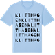 Blue Soul t-shirt med Klitthagen ordlek t-shirt