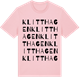Pink Cotton t-shirt med Klitthagen ordlek t-shirt