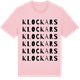 Pink Cotton t-shirt med Klockars ordlek t-shirt