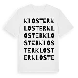 Kloster ordlek t-shirt – ekologisk bomull t-shirt från Pinshirt