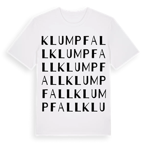Klumpfall ordlek t-shirt – ekologisk bomull t-shirt från Pinshirt