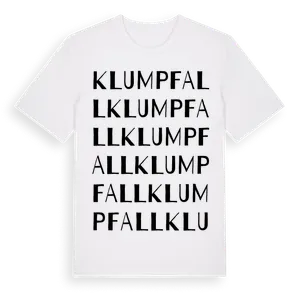 Klumpfall ordlek t-shirt – ekologisk bomull t-shirt från Pinshirt