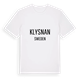 White t-shirt med Klysnan i Sverige t-shirt