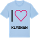 Blue Soul t-shirt med Jag älskar Klysnan t-shirt stort tryck