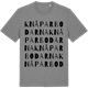 Mid Heather Gray t-shirt med Knåparbodarna ordlek t-shirt