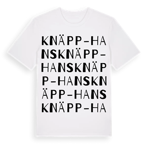 Knäpp-Hans ordlek t-shirt – ekologisk bomull t-shirt från Pinshirt