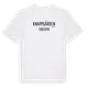 White t-shirt med Knappgården i Sverige t-shirt