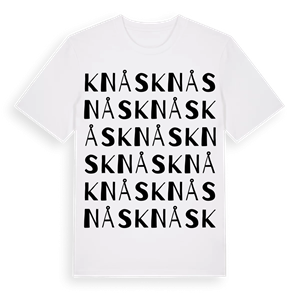 Knås ordlek t-shirt – ekologisk bomull t-shirt från Pinshirt
