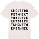 Vintage White t-shirt med Knekttorpet ordlek t-shirt