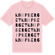 Pink Cotton t-shirt med Knipberget ordlek t-shirt