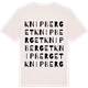 Vintage White t-shirt med Knipberget ordlek t-shirt