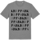 Mid Heather Gray t-shirt med Knippan ordlek t-shirt