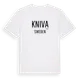 White t-shirt med Kniva i Sverige t-shirt