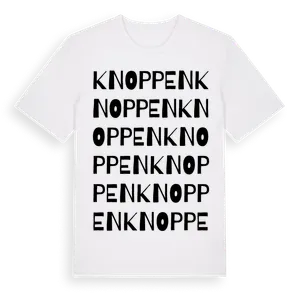 Knoppen ordlek t-shirt – ekologisk bomull t-shirt från Pinshirt