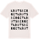 Vintage White t-shirt med Knutsberget ordlek t-shirt