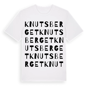 Knutsberget ordlek t-shirt – ekologisk bomull t-shirt från Pinshirt