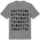 Mid Heather Gray t-shirt med Knutsbo ordlek t-shirt