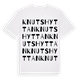 White t-shirt med Knutshyttan ordlek t-shirt