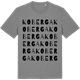 Mid Heather Gray t-shirt med Koberga ordlek t-shirt