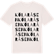 Vintage White t-shirt med Kölaråsen ordlek t-shirt