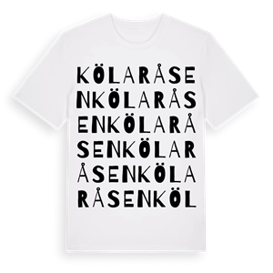 Kölaråsen ordlek t-shirt – ekologisk bomull t-shirt från Pinshirt