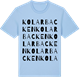 Blue Soul t-shirt med Kolarbacken ordlek t-shirt