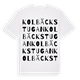 White t-shirt med Kolbäckstugan ordlek t-shirt