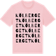 Pink Cotton t-shirt med Kölberget ordlek t-shirt