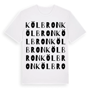 Kölbron ordlek t-shirt – ekologisk bomull t-shirt från Pinshirt