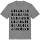 Mid Heather Gray t-shirt med Kölkojan ordlek t-shirt