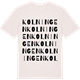 Vintage White t-shirt med Kolningen ordlek t-shirt
