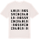 Vintage White t-shirt med Kolningssveden ordlek t-shirt