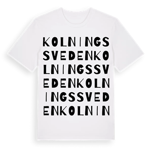 Kolningssveden ordlek t-shirt – ekologisk bomull t-shirt från Pinshirt