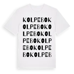 Kolpebo ordlek t-shirt – ekologisk bomull t-shirt från Pinshirt