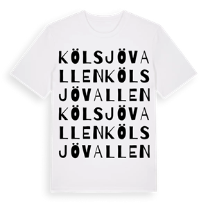 Kölsjövallen ordlek t-shirt – ekologisk bomull t-shirt från Pinshirt