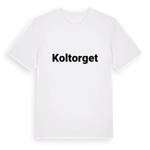 Koltorget fetstil t-shirt – ekologisk bomull t-shirt från Pinshirt