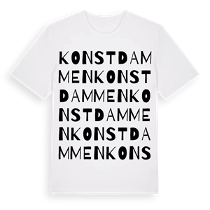 Konstdammen ordlek t-shirt – ekologisk bomull t-shirt från Pinshirt
