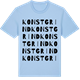 Blue Soul t-shirt med Konstgrind ordlek t-shirt