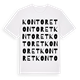 White t-shirt med Kontoret ordlek t-shirt