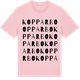 Pink Cotton t-shirt med Kopparbo ordlek t-shirt