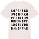 Vintage White t-shirt med Koppargruvorna ordlek t-shirt