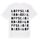 Koppslagårdarna ordlek t-shirt
