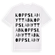 Koppslahyttan ordlek t-shirt