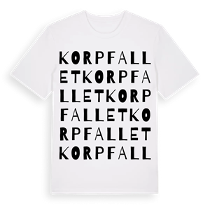 Korpfallet ordlek t-shirt – ekologisk bomull t-shirt från Pinshirt