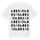 Korsån ordlek t-shirt
