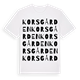 Korsgården ordlek t-shirt