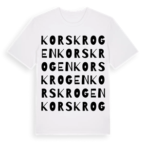 Korskrogen ordlek t-shirt – ekologisk bomull t-shirt från Pinshirt